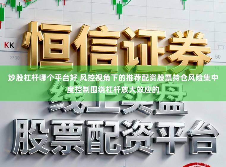 炒股杠杆哪个平台好 风控视角下的推荐配资股票持仓风险集中度控制围绕杠杆放大效应的